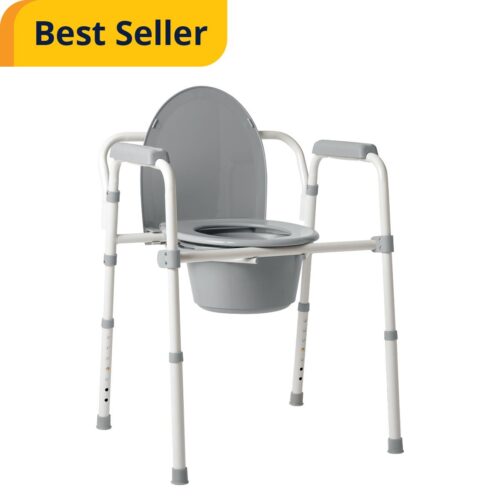Commode: 3-in-1 Folding Steel Chair for Easy and Convenient Use