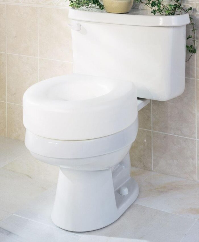 Five Inches Toilet Seat Riser: Easy-to-Use & Spacious