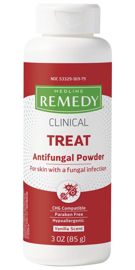 Powder helps treat the most common fungal infections, including athlete's foot, jock itch, and ringworm