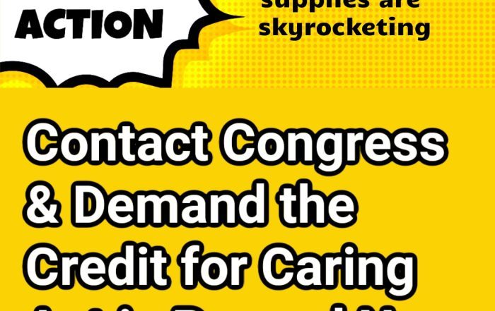 Caregivers Need Support—Pass the Credit for Caring Act NOW!